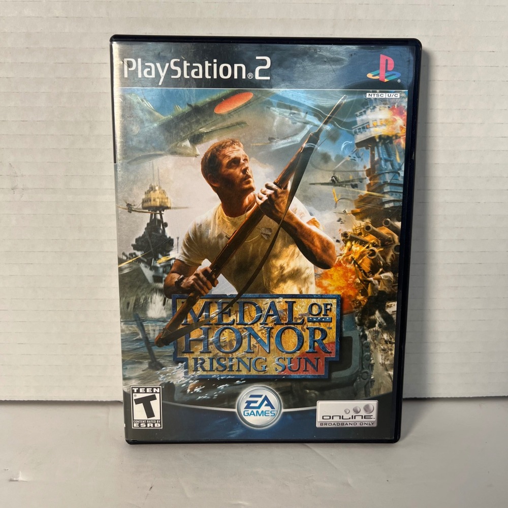 Medal of Honor Rising Sun Sony PlayStation 2 PS2 2003 CIB Black Label SLUS-20753
